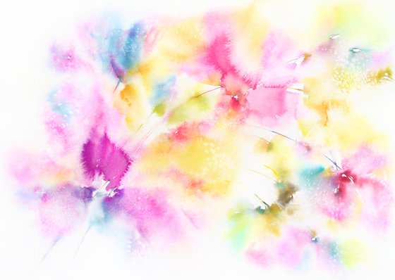 Colorful abstarct flowers