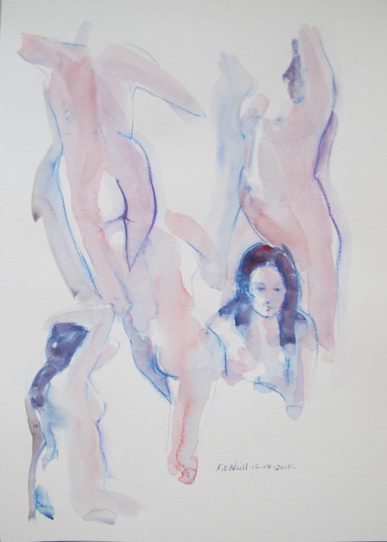 Female nude various poses