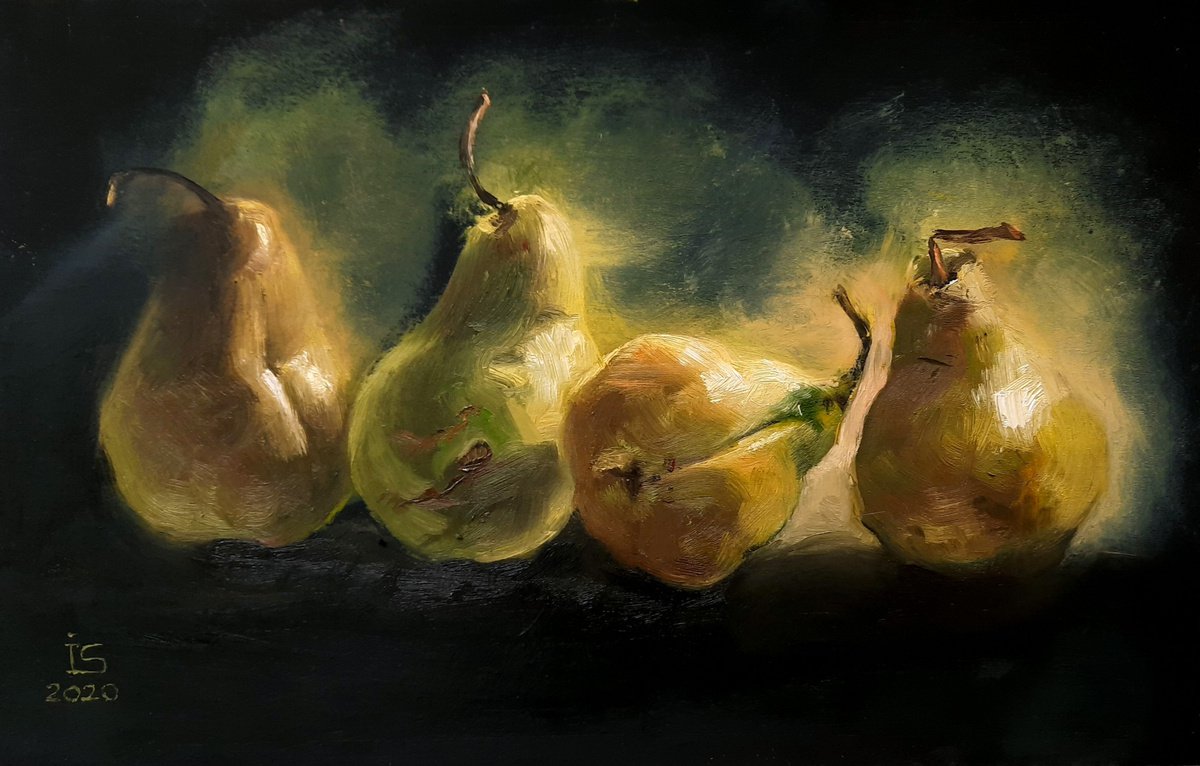 Smoking peaches by Irina Sergeyeva