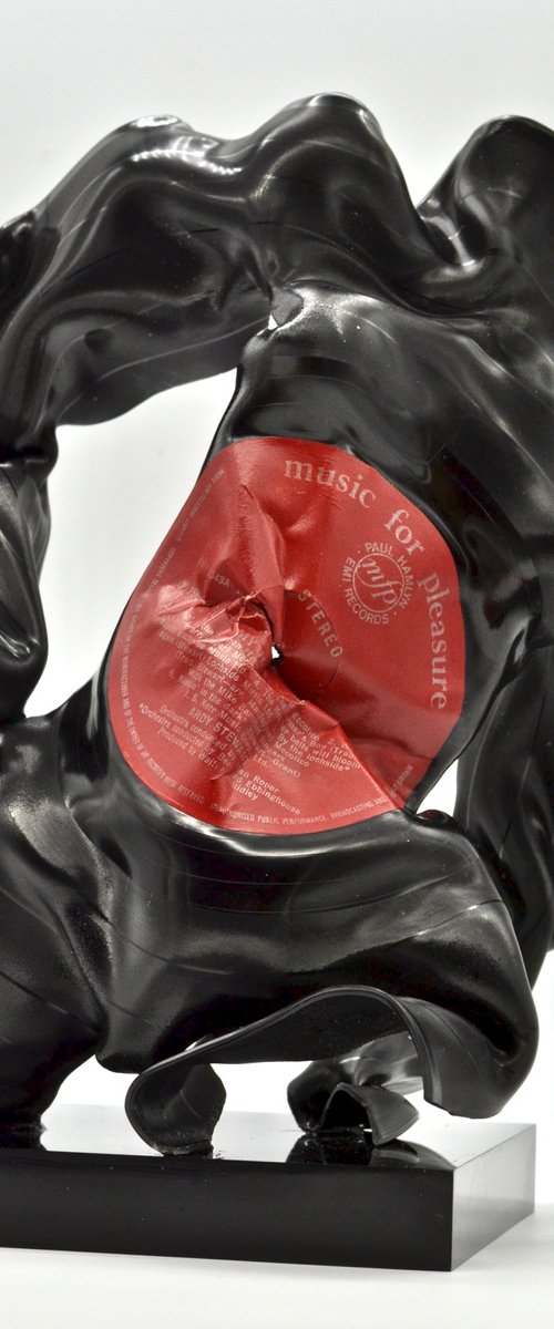 Vinyl Music Record Sculpture - "My Homeland" by Seona Mason