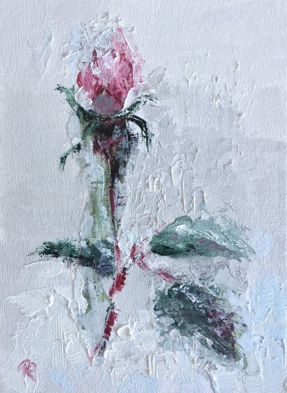 Ice Rose #1 -  Impressionist Flowers