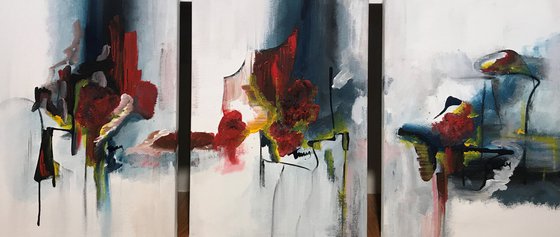 Abstract triptych