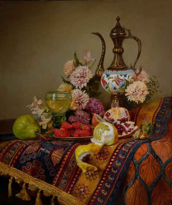 Still life with Oriental jar