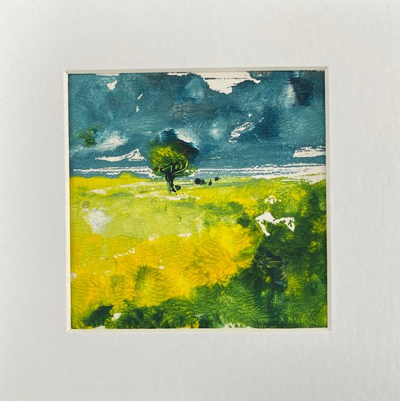 One tree mono print