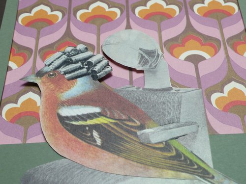 Salon Birds Number #2 by Paper Draper
