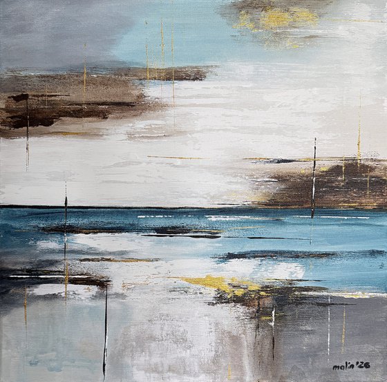 Gilded Stillness Diptych