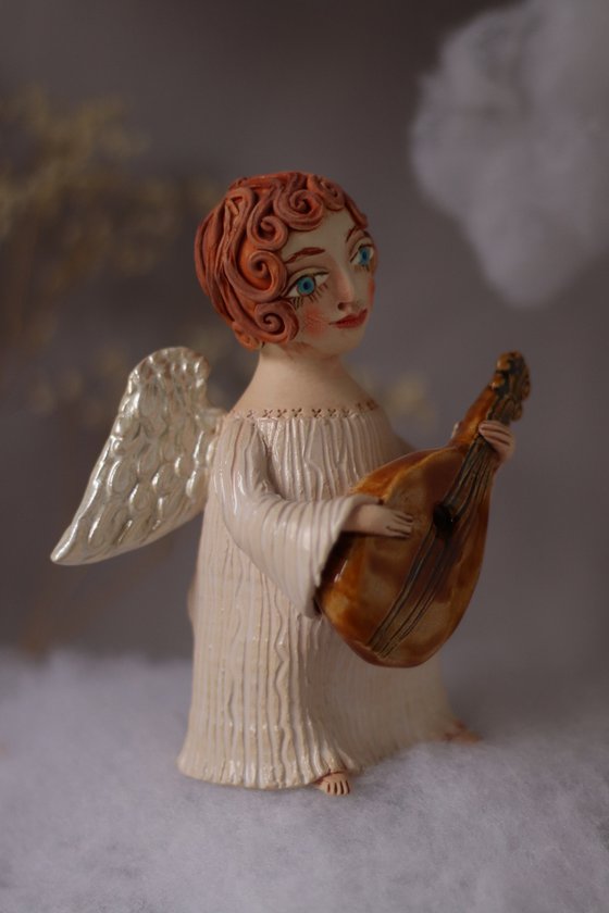 Song of the angel. OOAK sculpture.