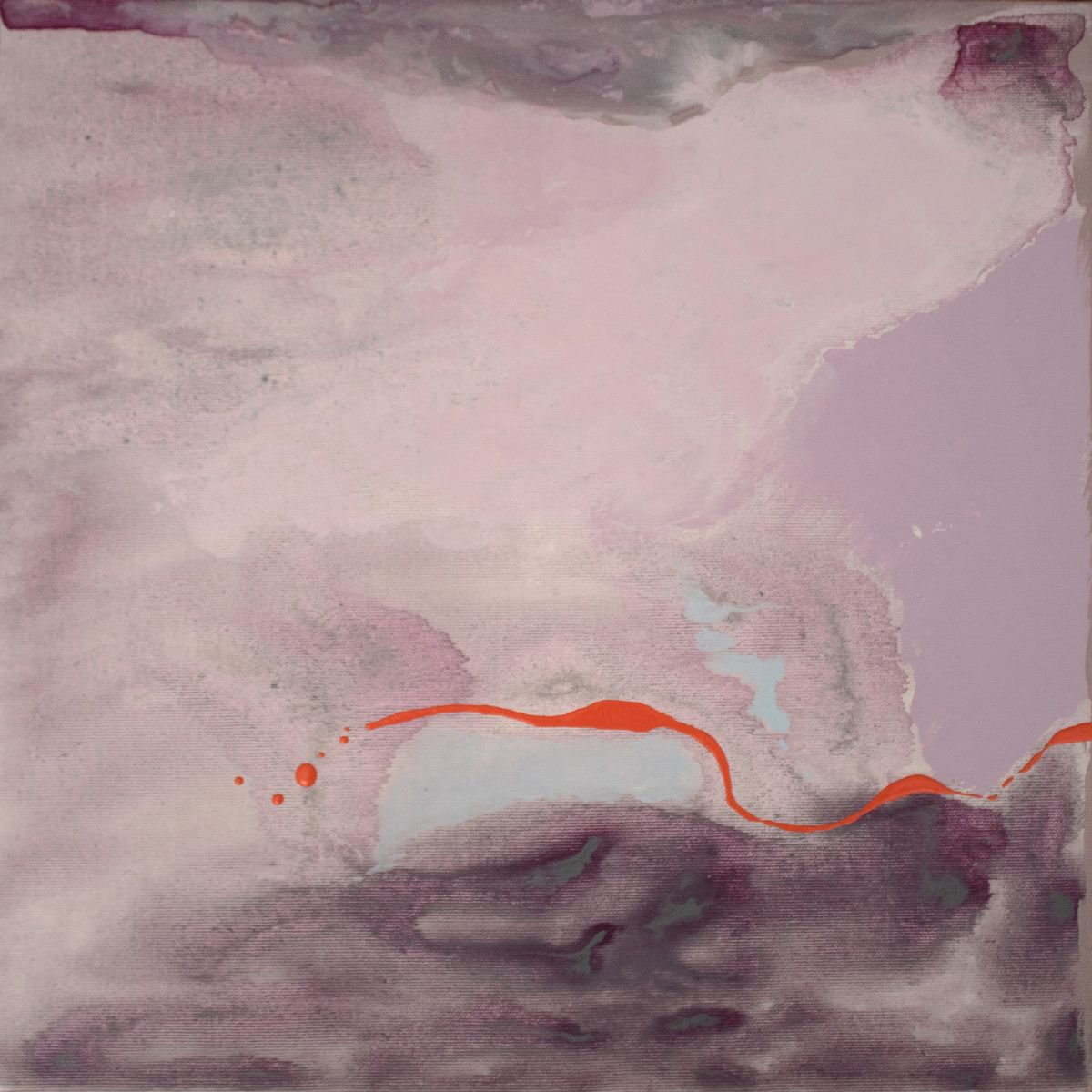 Purple landscape abstract by verginia bogdanova