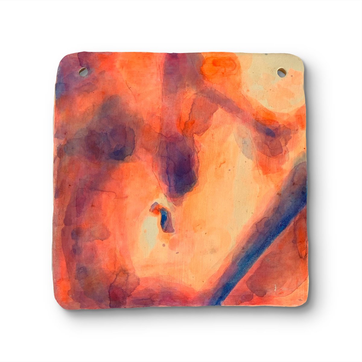 Expressive Portrait Clay Sculpture By Alina Lobanova, 7 X 6, Female Fragment Body, Original Artwork