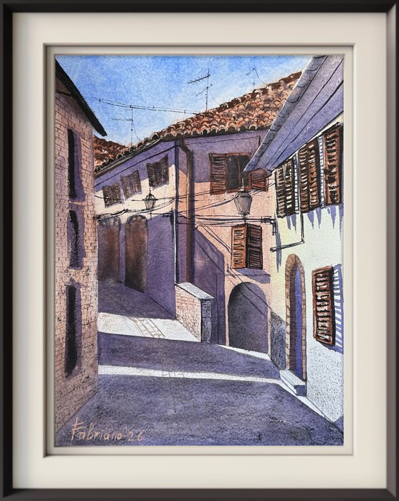 Old town Fabriano Ancona Italy
