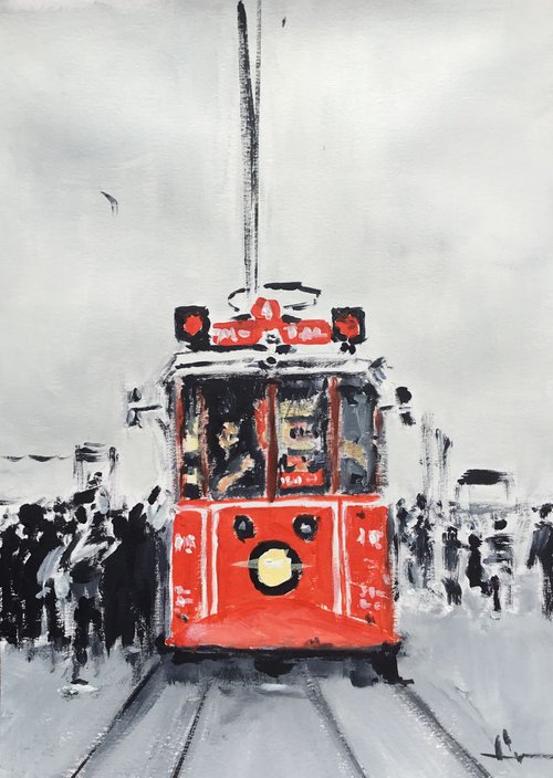 Portrait of a Tram by Dominique Dève