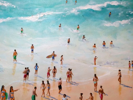 Summertime beach 48x30 in