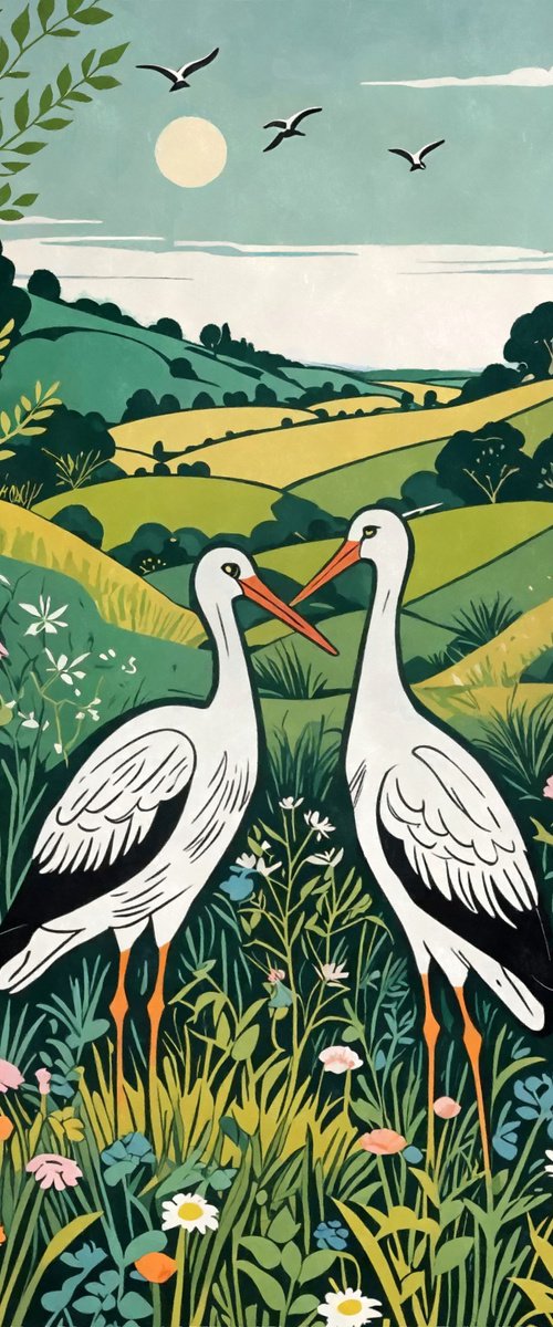 Storks of Cornwall by Peter Walters