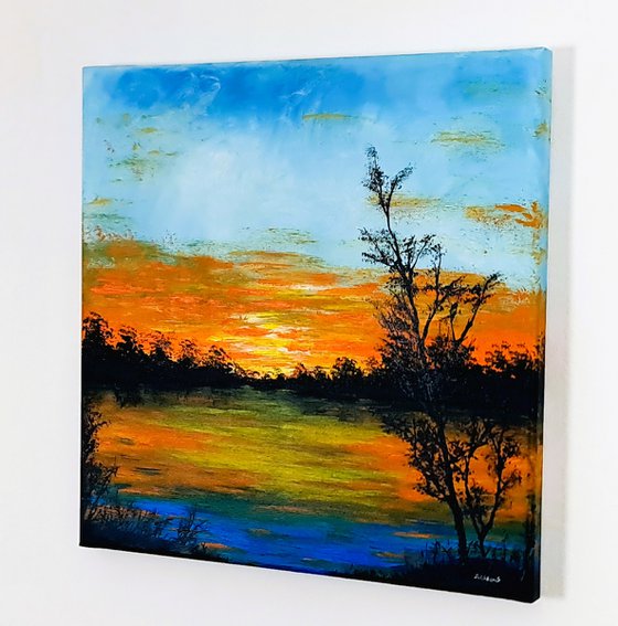 Sunset in the country