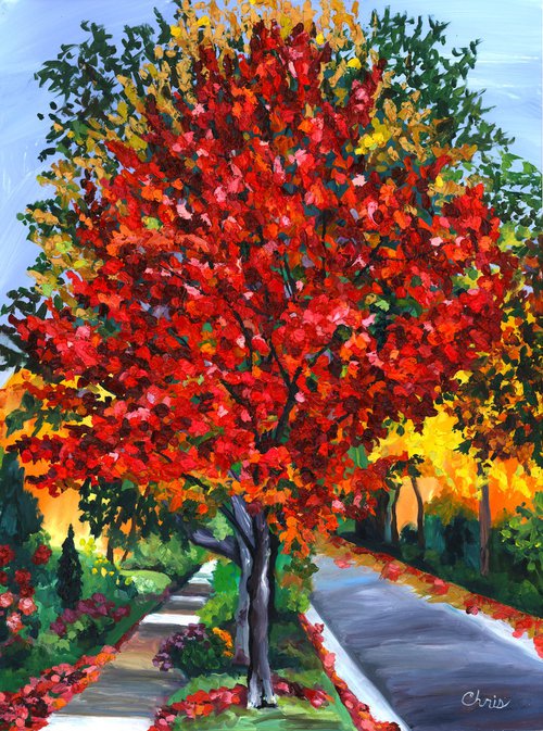 Autumn Stroll by Christina M Plichta