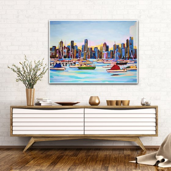 Seascape Melbourne / 100 x 70 cm