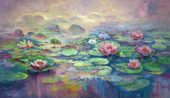 Water lilies.