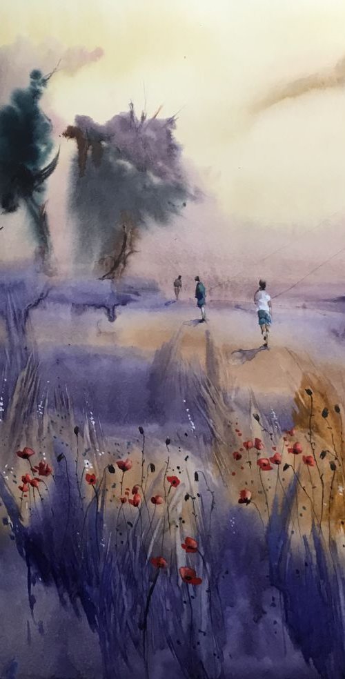"Flying kites" by Iulia Carchelan
