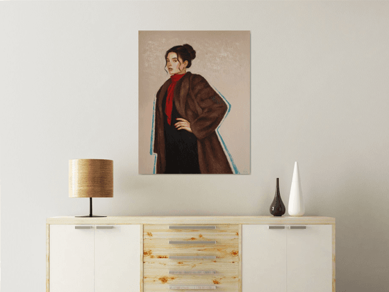 Woman in fur