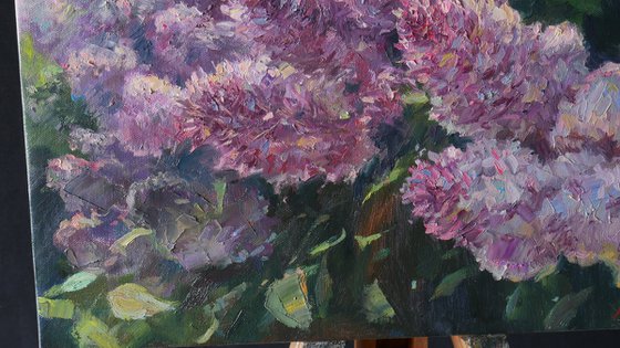 Sunny Lilacs - Lilacs painting