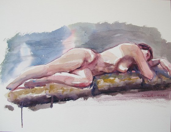 Reclining female nude