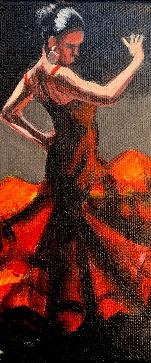 Flamenco dance 9 by Anzhelika Klimina