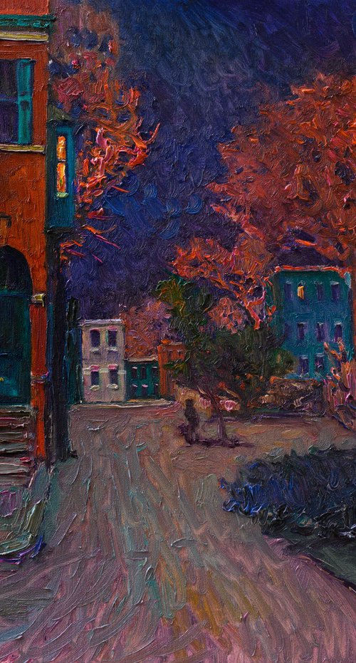 Night in Small town by Suren Nersisyan
