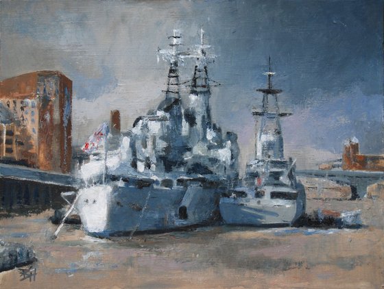 HMS Belfast - Battleship Grey