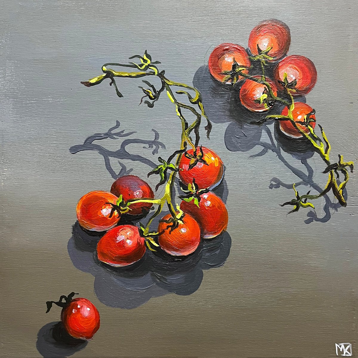 Crimson Harmony By Maria Kireev, 9 X 9, Artwork For Sale On Artfinder