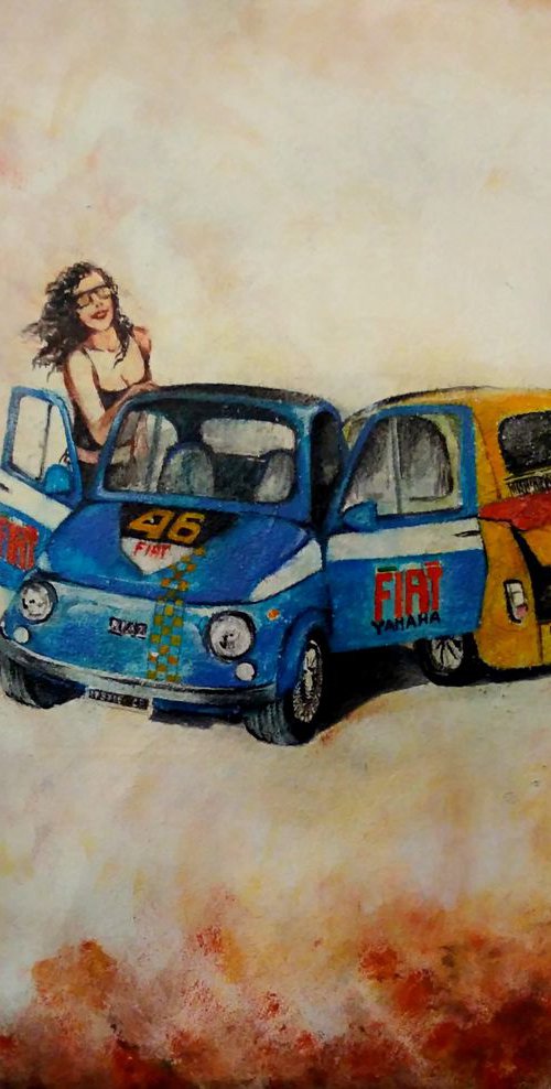 Mythical Fiat 500 by Anna Rita Angiolelli
