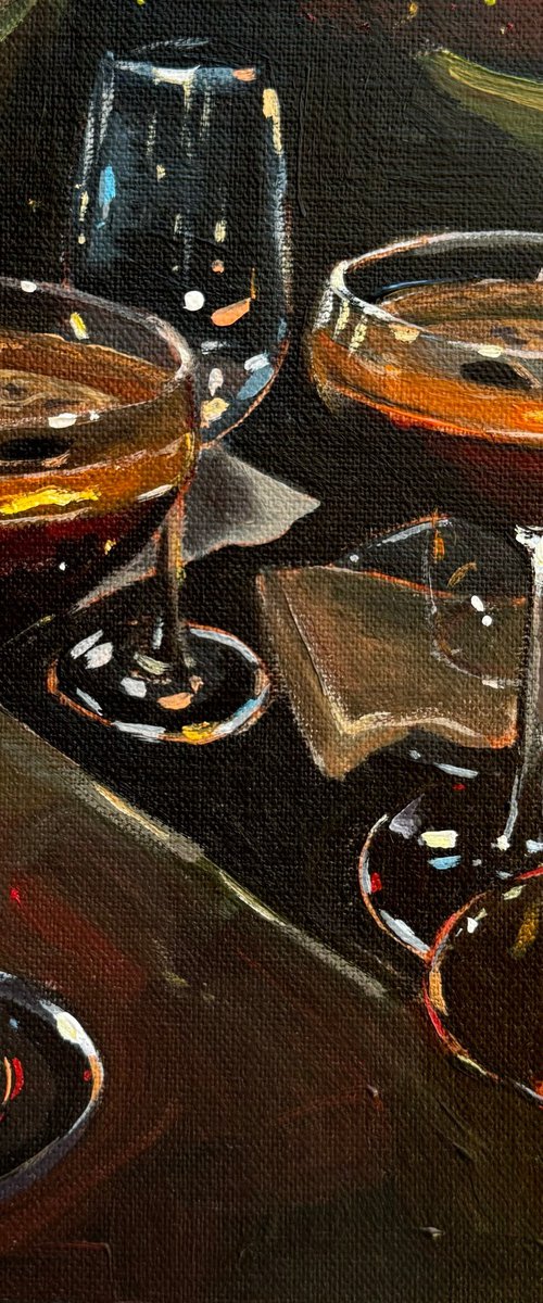 Espresso Martinis and Candle by Victoria Sukhasyan
