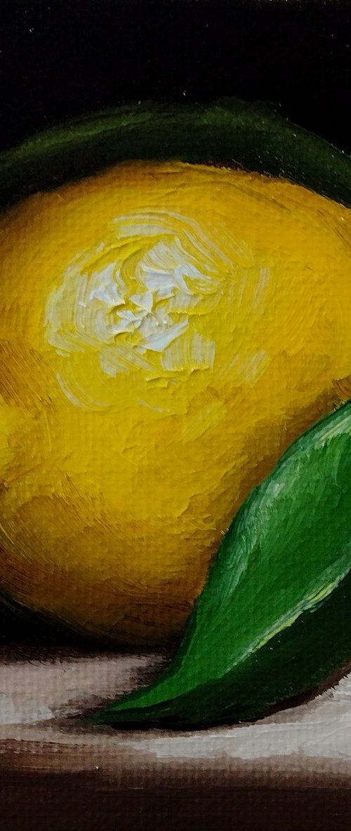 Little lemon still life by Jane Palmer Art