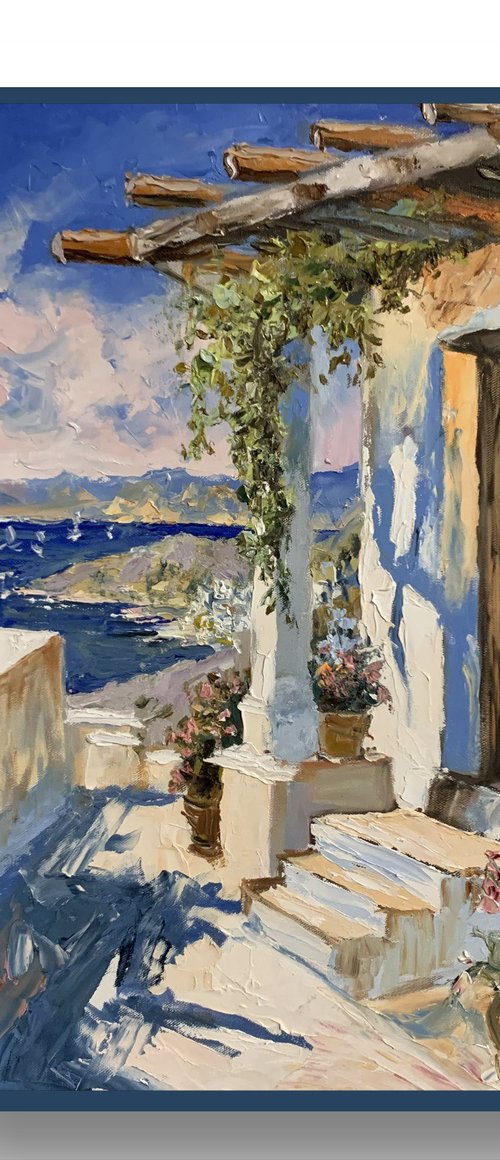 Mediterranean Sea View Terrace. by Vita Schagen