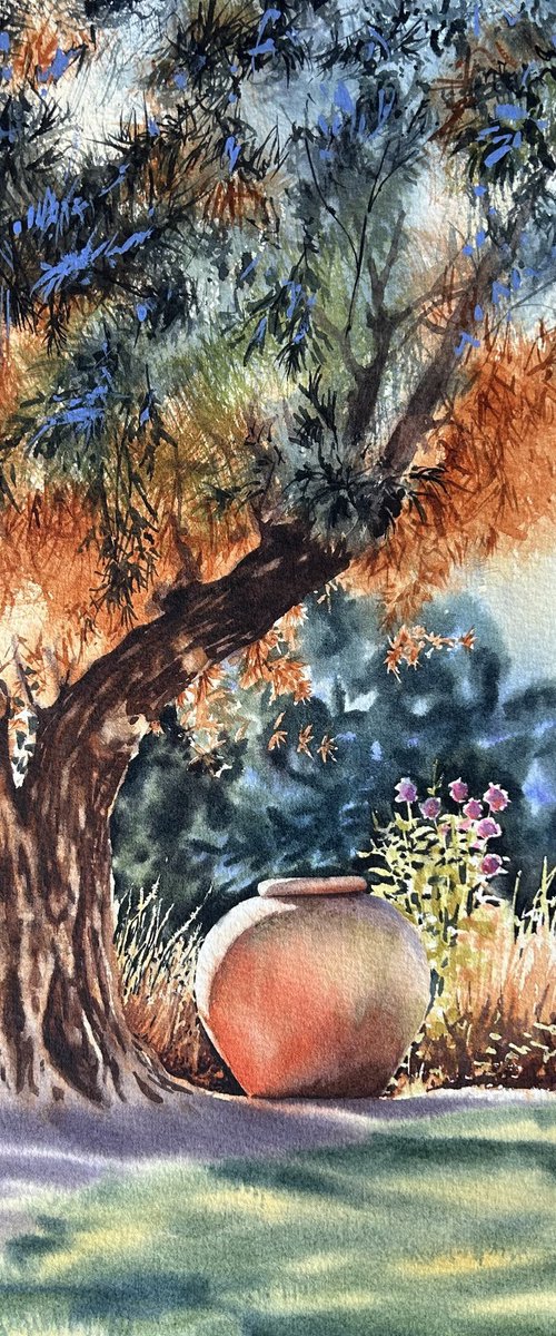 Sunny day landscape by Alina Karpova