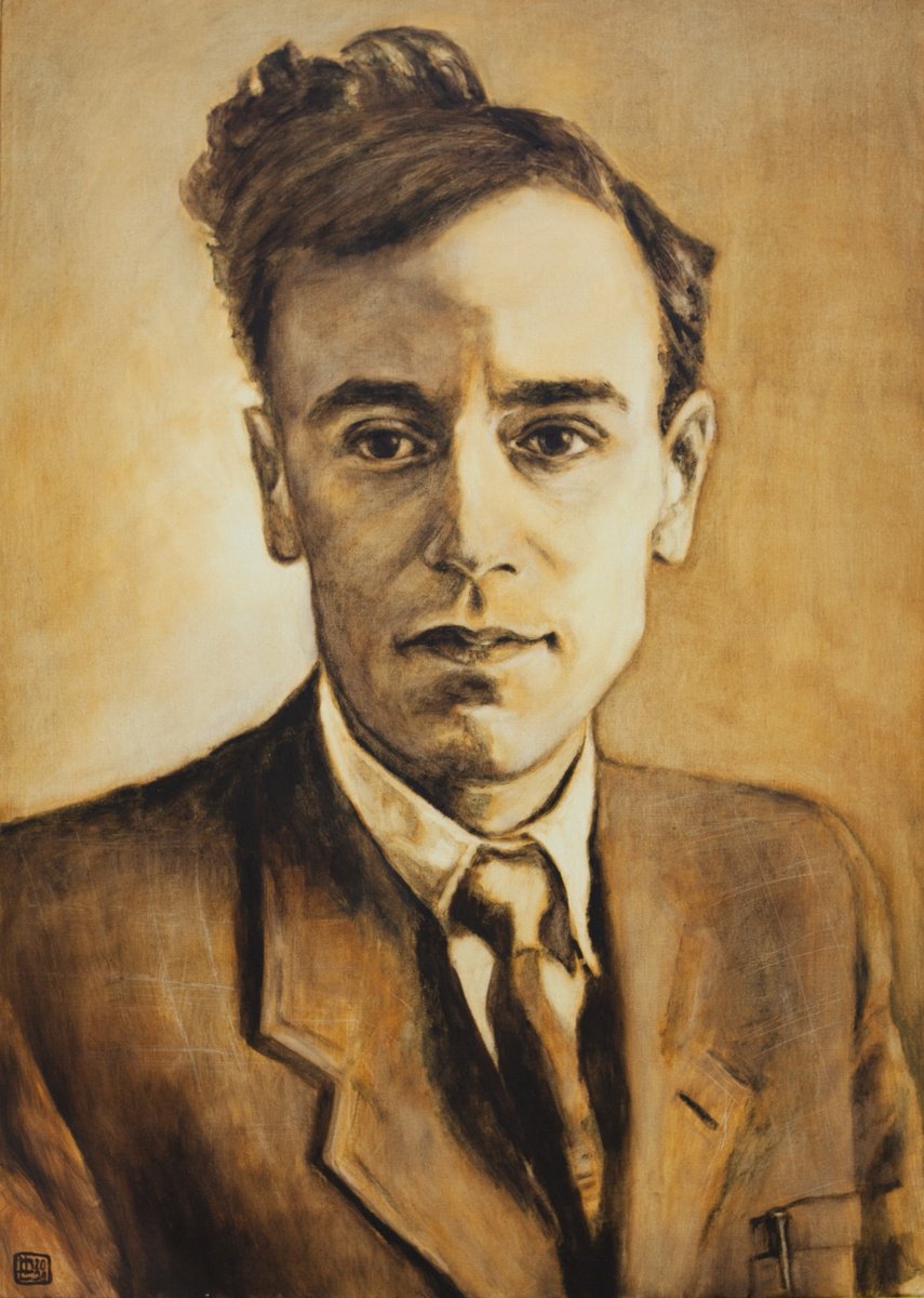 Portrait Oil Painting By Liudmila Pisliakova, 20 X 28", Landau, Original Artwork