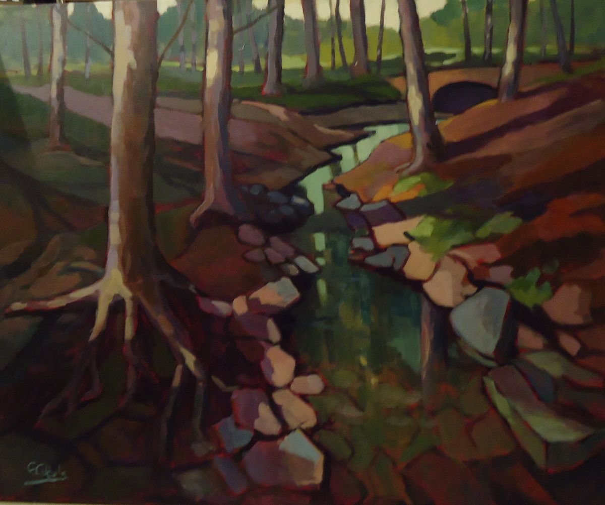 Placid Green By Edward Abela, 36 X 30, Artwork For Sale On Artfinder