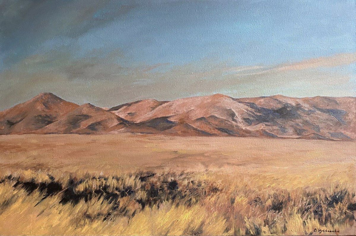 Impressionistic Landscape Oil Painting By Bohdan Vykhrenko, 24 X 16, Before Evening, Original Artwork