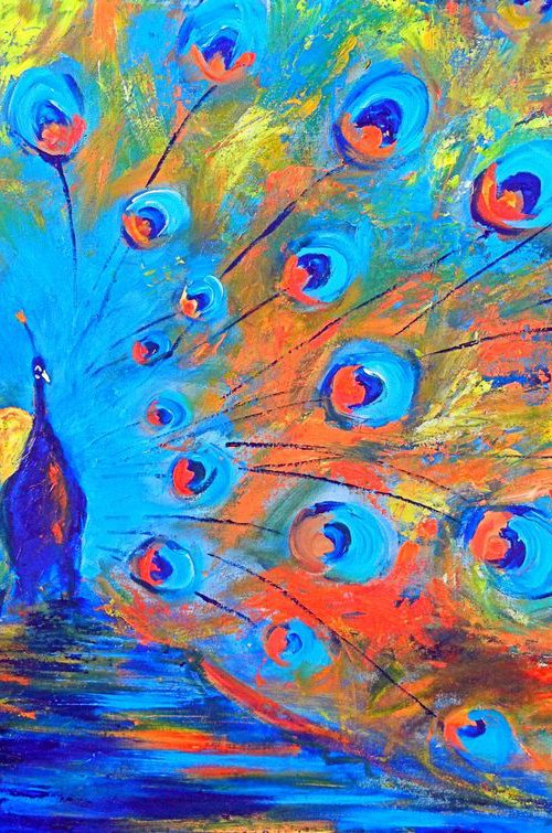 Peacock XIV 50x32 by BenWill