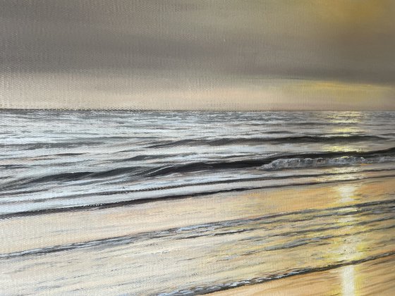 Golden Stillness - Ocean sunset