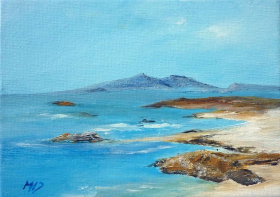 Hues of Sanna Beach (complete with mini easel)