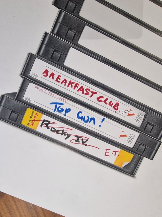 80s VHS Stack