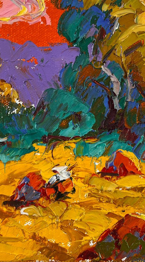 Noon on the field by Kalenyuk Alex