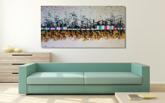 CANVAS ONLY - Borderline - 200 x 100 cm - XXXL (80 x 40 inches)