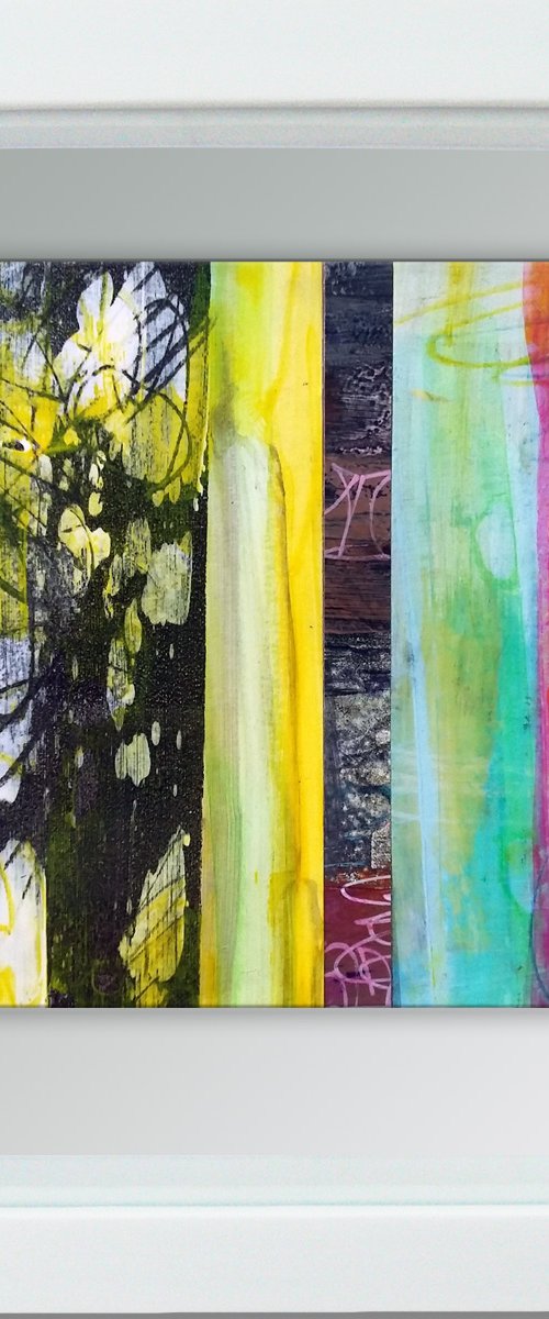 Framed ready to hang original abstract  - Feedback #19 by Carolynne Coulson