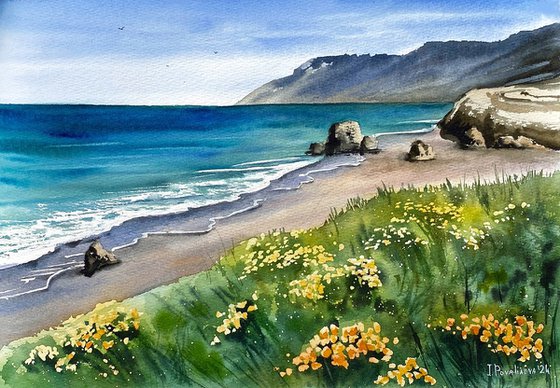 Blooming Coastal View