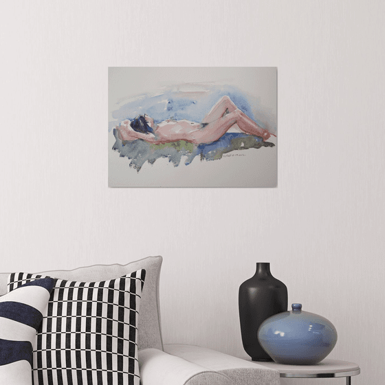 reclining female nude