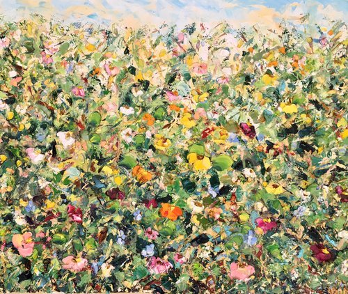 Summer flowers in the field by Vilma Gataveckienė