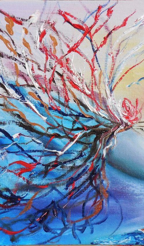 Abstract woman portrait. Mythology themed mother Nature by Oksana Fedorova