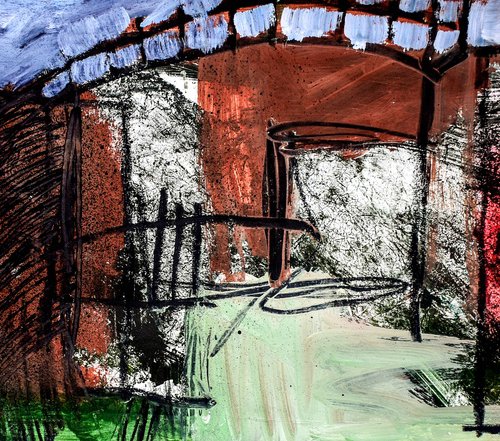 Gas Works; Green Wall by Elizabeth Anne Fox
