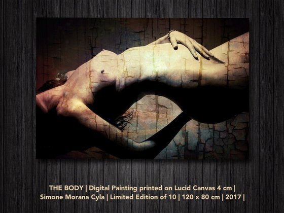 THE BODY | 2017 | DIGITAL PAINTING ON LUCID CANVAS | HIGH QUALITY | LIMITED EDITION OF 10 | SIMONE MORANA CYLA | 120 X 80 CM
